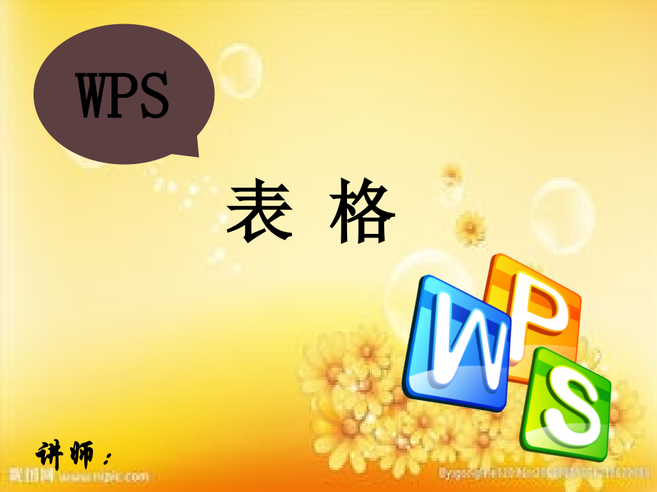 wps表格培训.ppt_第1页