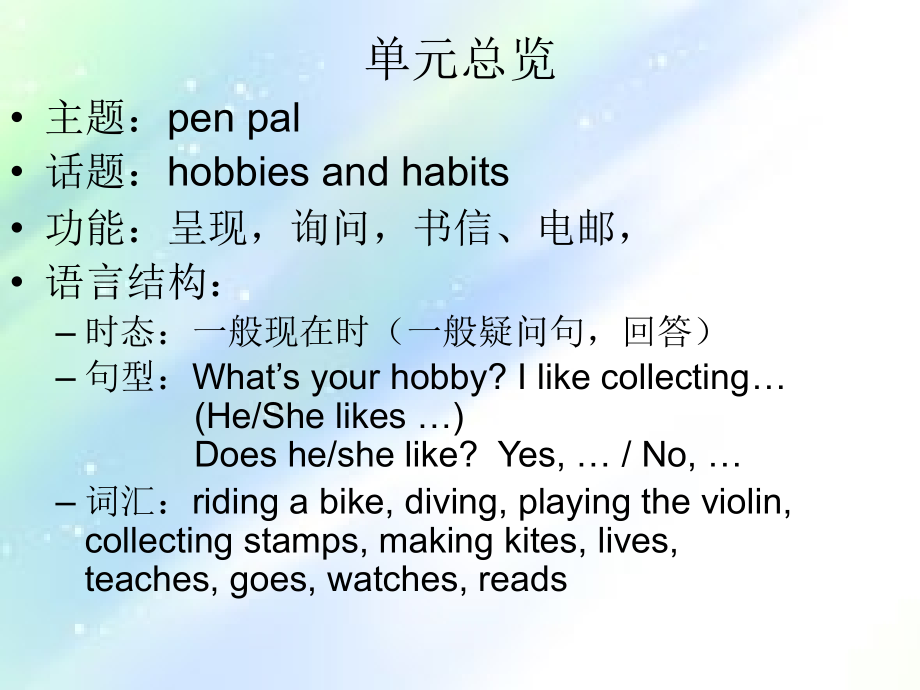 新人教版六年级上册英语第四单元A部分.ppt_第2页