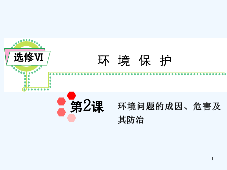 环境问题的成因、危害及其防治复习-PPT课件.ppt_第1页