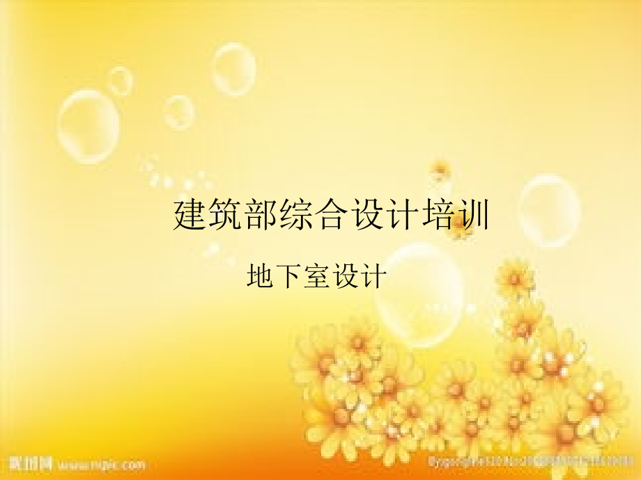 建筑地下室设计设计要点.ppt_第1页