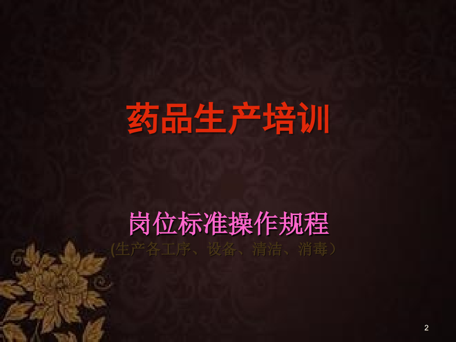 口服固体制剂车间药品生产培训-.ppt_第2页