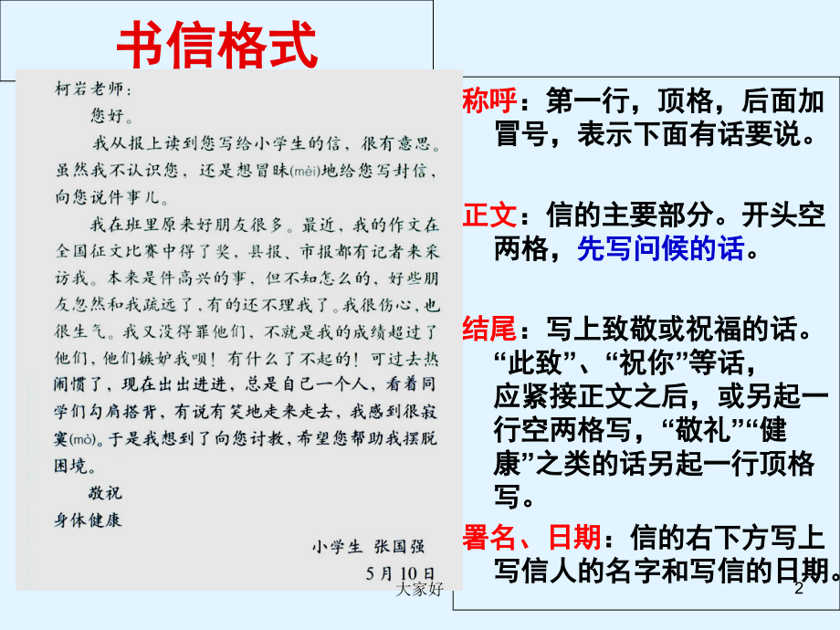 作文指导：写信.ppt_第2页