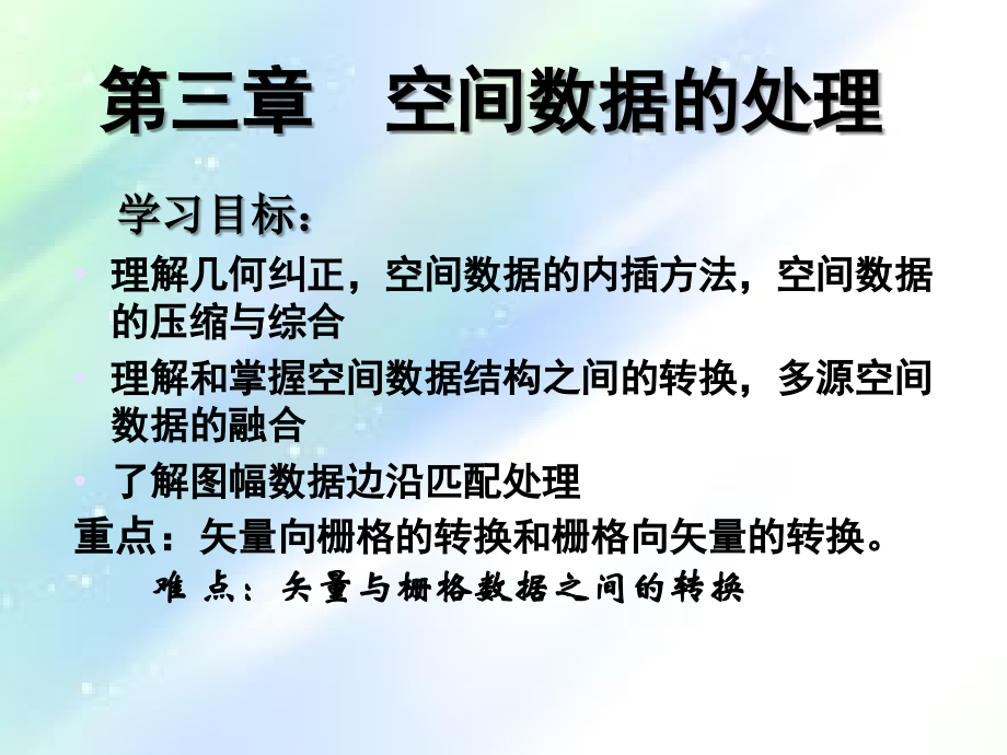 第三章--空间数据的处理.ppt_第1页