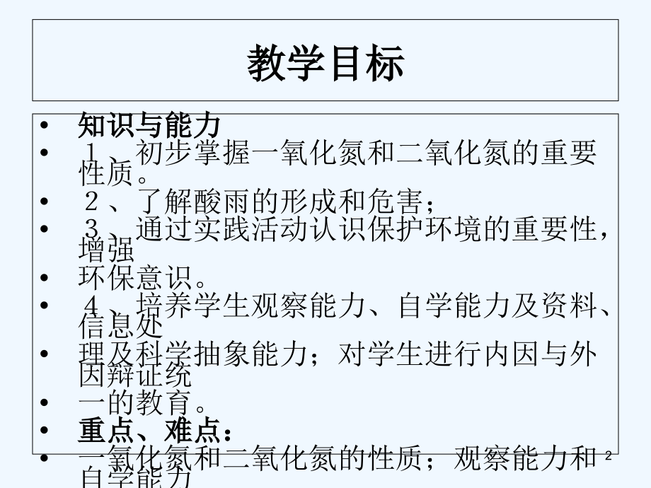 二氧化氮和一氧化氮以及环境保护-PPT课件.ppt_第2页