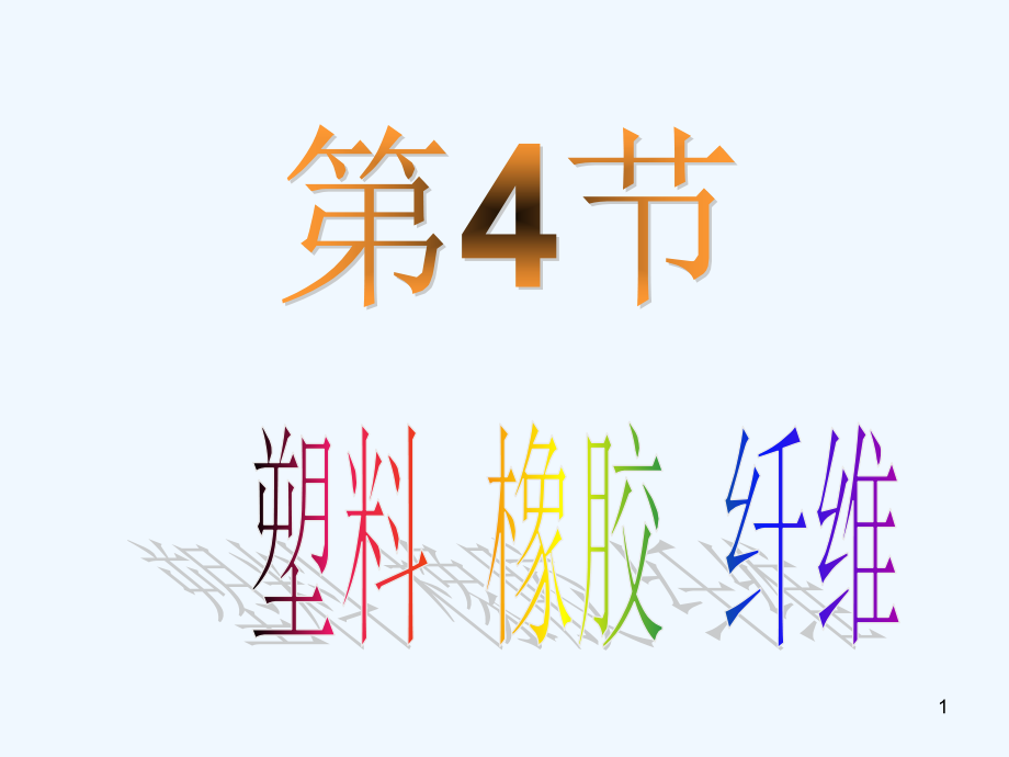 塑料、纤维和橡胶-PPT课件.ppt_第1页