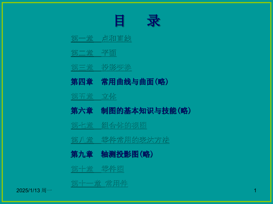 画法几何及工程制图解题指导.ppt_第1页