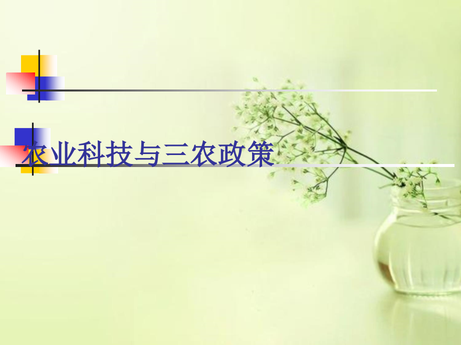 农业科技与三农政策.ppt_第1页