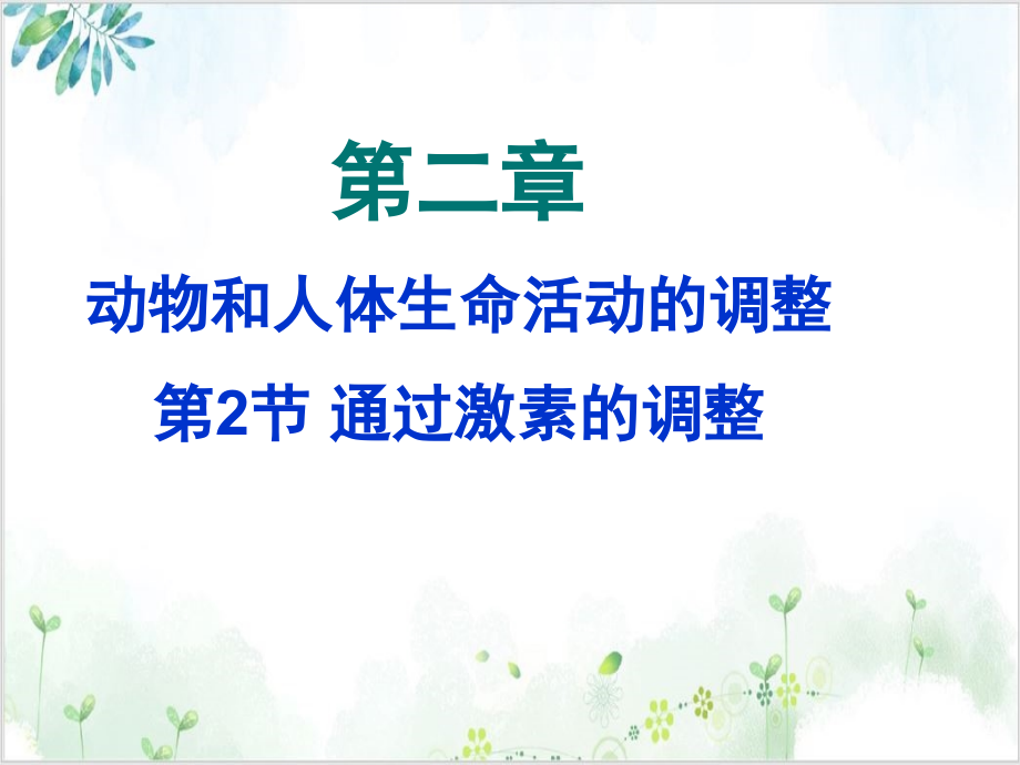 通过激素的调节精美课件.ppt_第1页