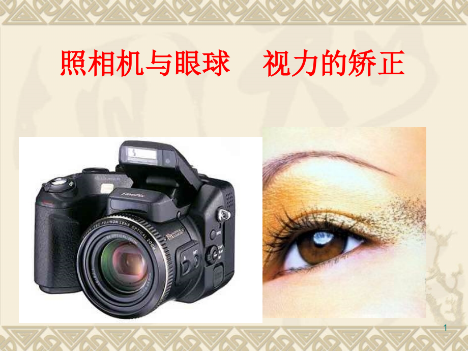 照相机与眼球--视力的矫正(公开课).ppt_第1页