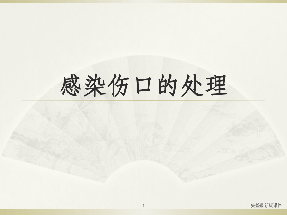 感染伤口的处理课件.ppt_第1页