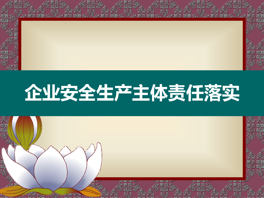 企业安全生产主体责任落实.ppt_第1页