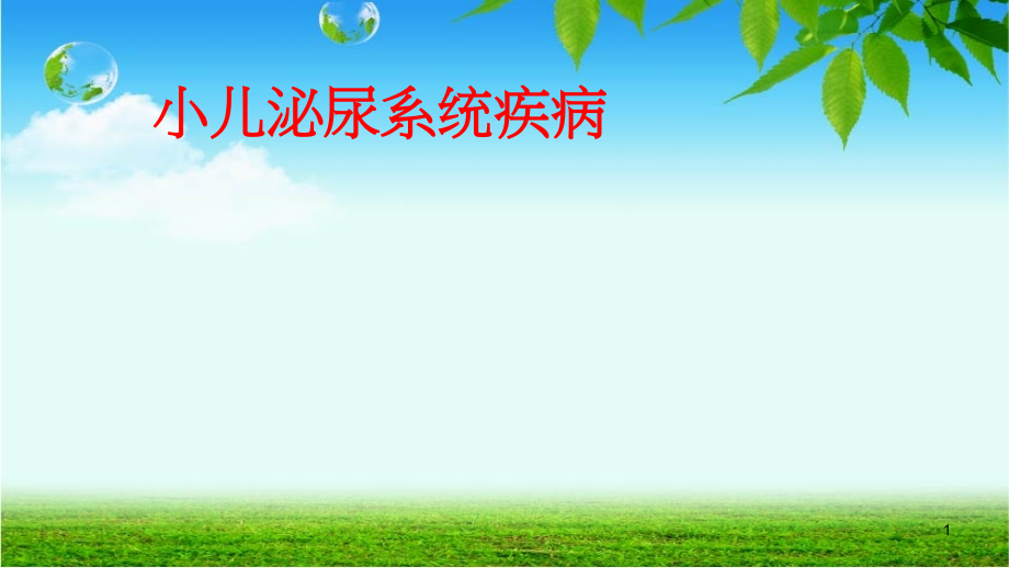 小儿泌尿系统疾病-.ppt_第1页