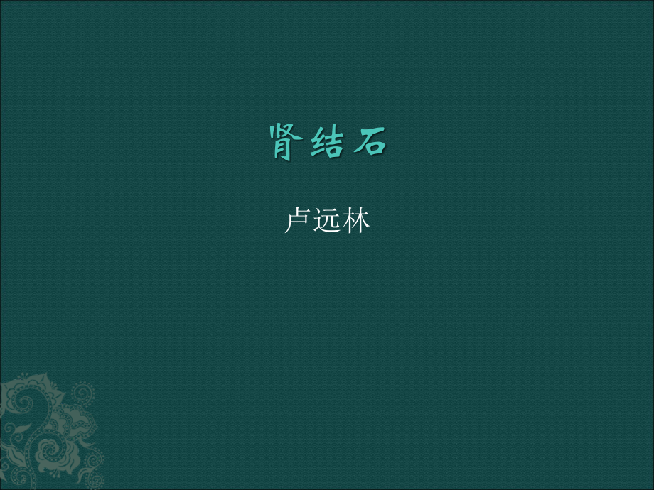 肾结石的诊断.ppt_第1页