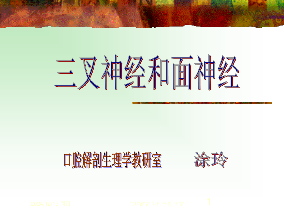 三叉神经和面神经.ppt_第1页