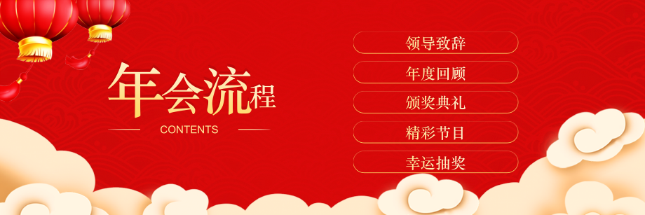 超宽屏牛年大吉简约大气公司企业年会PPT模板.pptx_第2页