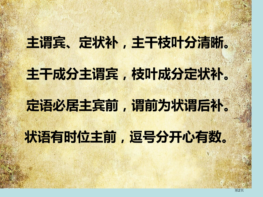 主谓宾定状补很实用公开课获奖课件.pptx_第2页