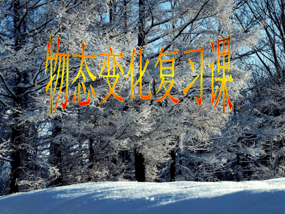 物态变化复习--八年级物理--教科版课件.ppt_第1页