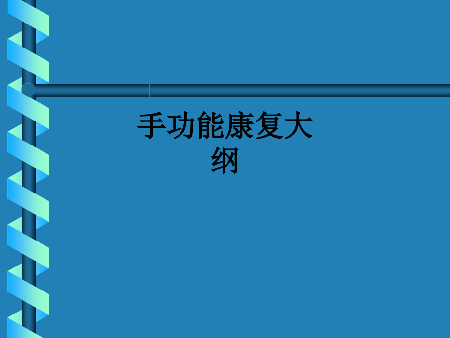 手功能康复大纲.ppt_第1页