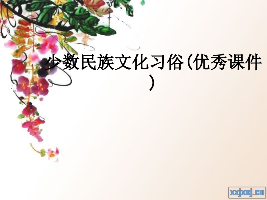少数民族文化习俗(优秀课件).ppt_第1页