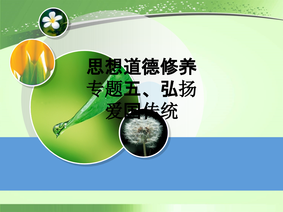 思想道德修养专题五、弘扬爱国传统.ppt_第1页