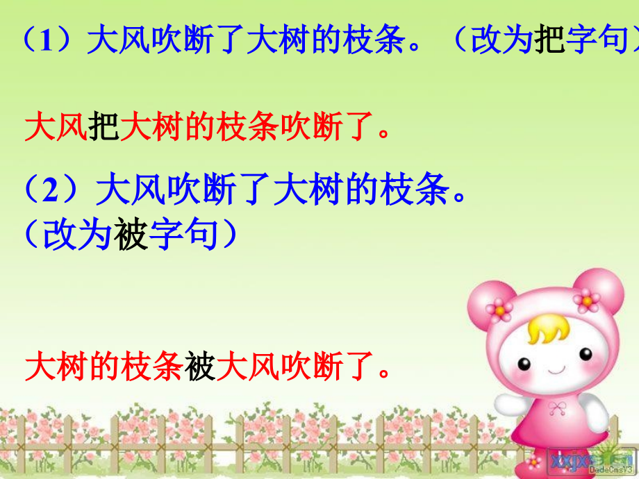 六年级改写句子复习课课件.ppt_第2页