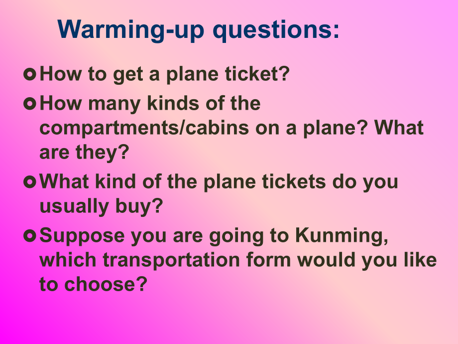 买机票-实用口语-旅游英语.ppt_第2页