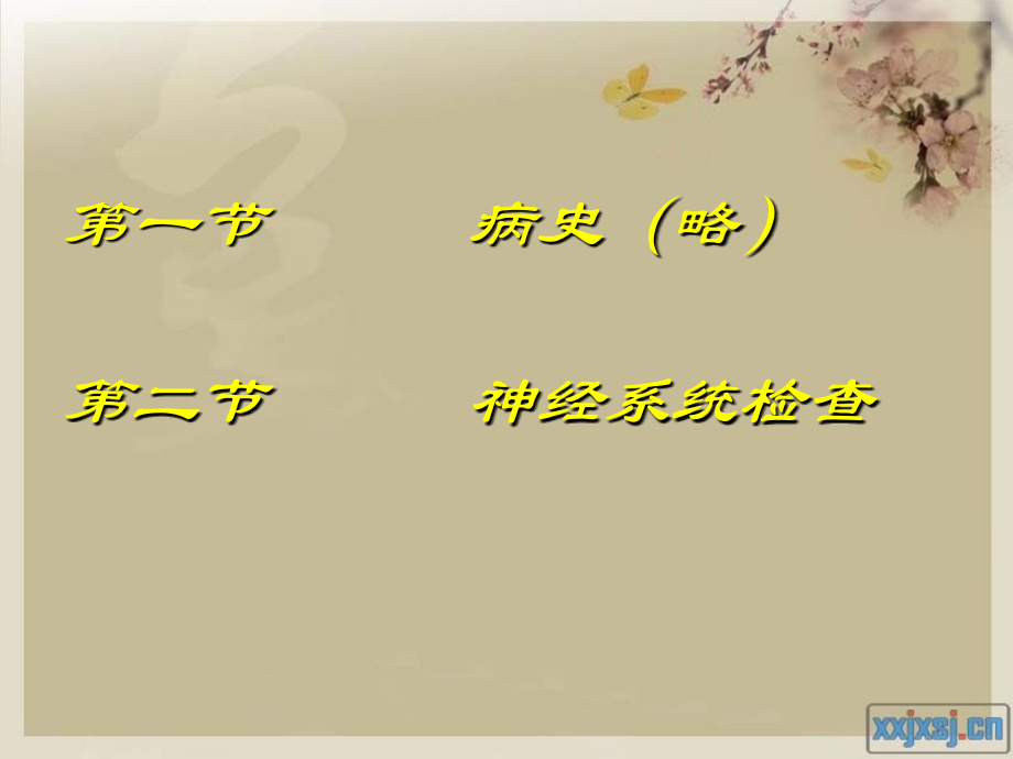 中枢神经系统的病史采集和检查.ppt_第1页