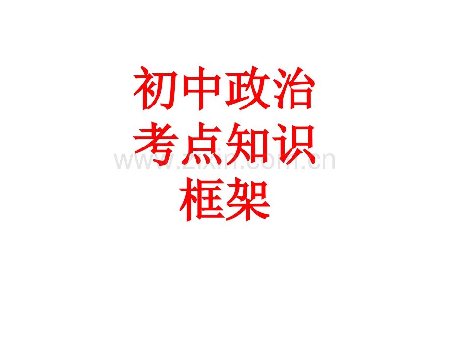 初中政治考点知识框架.pptx_第1页
