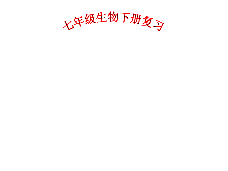 新人教版七年级下册生物总复习全册公开课一等奖市赛课一等奖课件.pptx_第1页