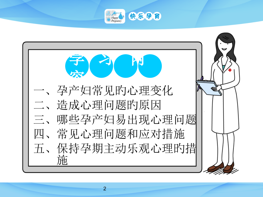 快乐孕育孕妇高级教程孕产期心理保健.pptx_第2页