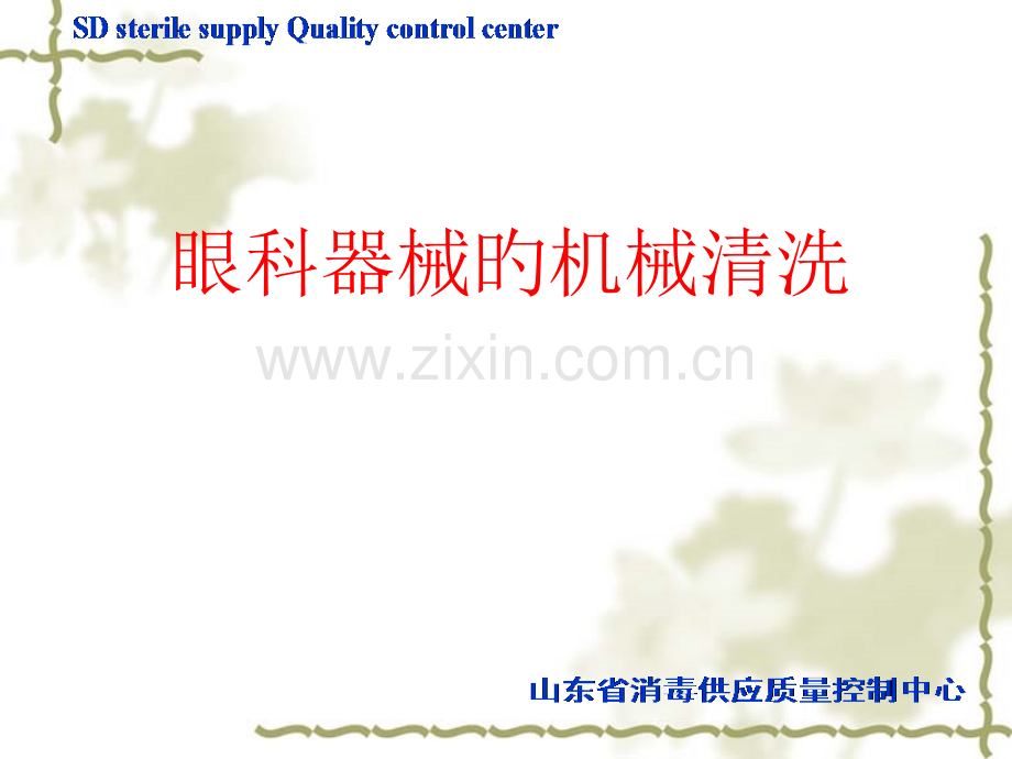 眼科器械的机械清洗.pptx_第1页