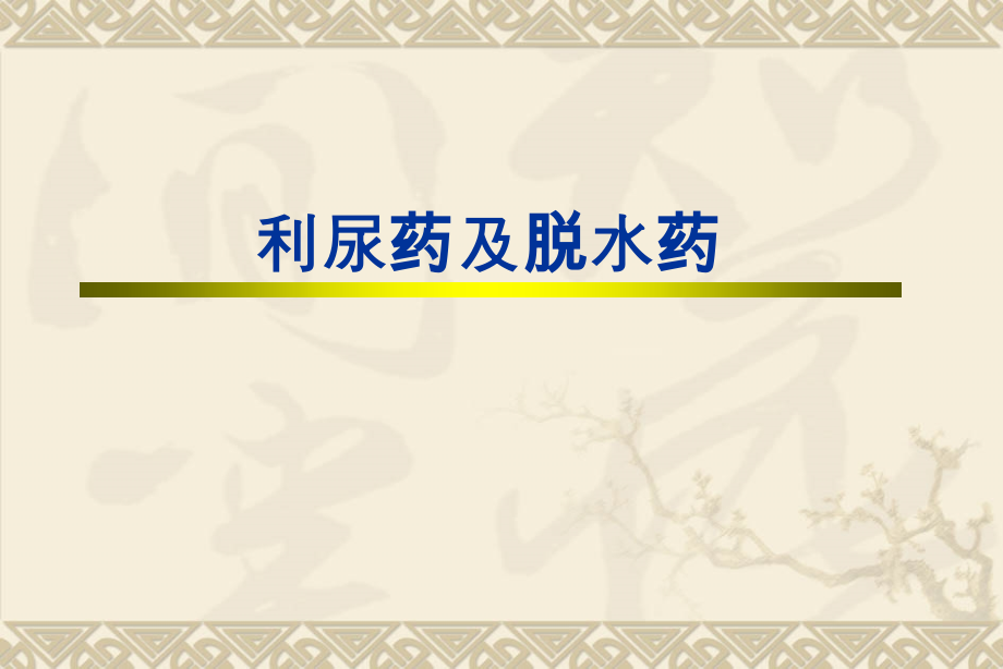 利尿药及脱水药.pptx_第1页