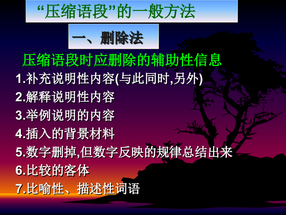 语段压缩的一般方法专题培训课件.ppt_第1页