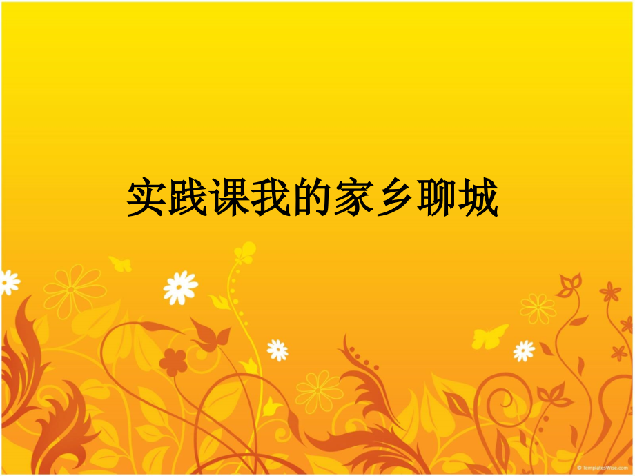 实践课我的家乡聊城.ppt_第1页