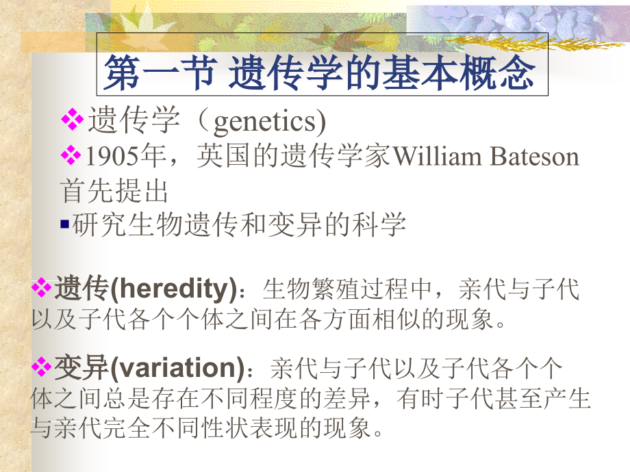 普通遗传学-第一章-绪论.ppt_第1页