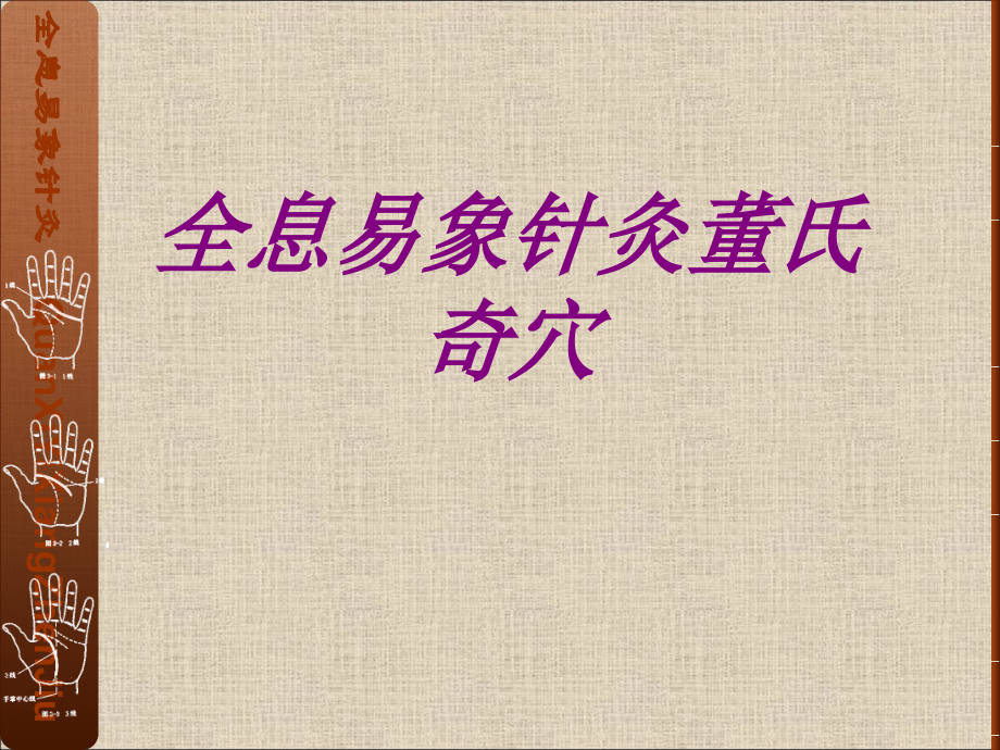 医学全息易象针灸董氏奇穴培训课件.pptx_第1页