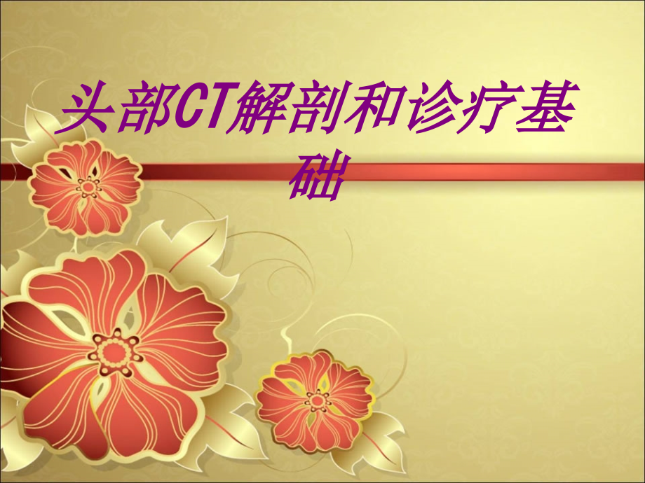 医学头部CT解剖和诊疗基础专题课件.ppt_第1页