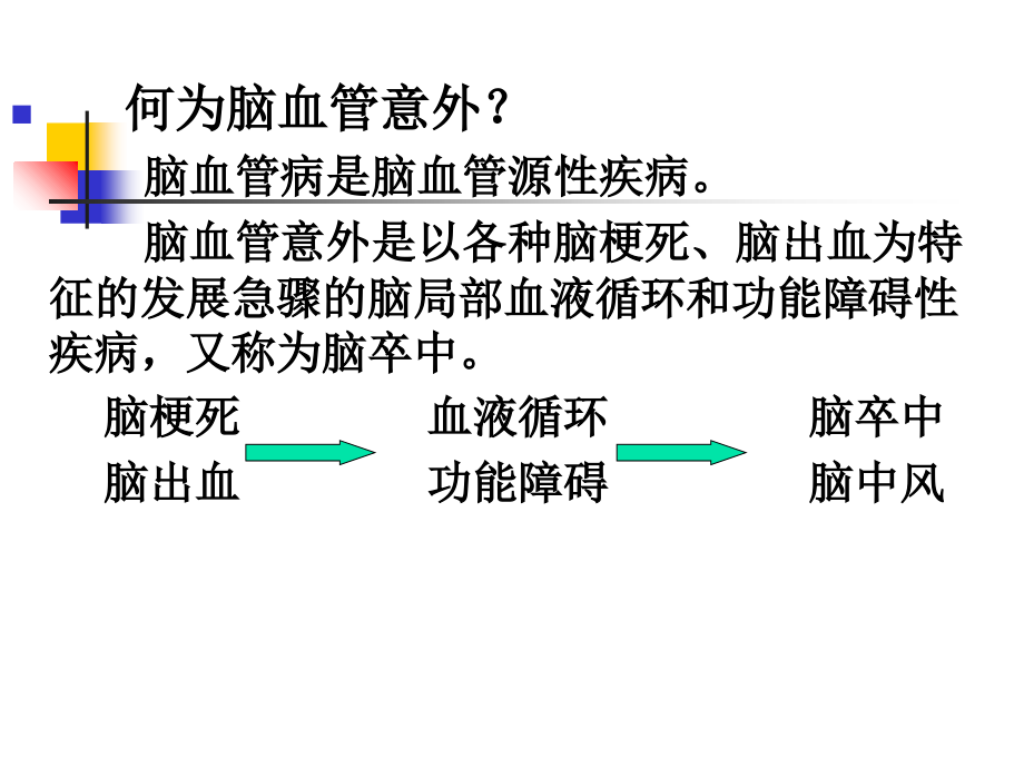 医学脑血管意外专题知识讲座课件.ppt_第2页