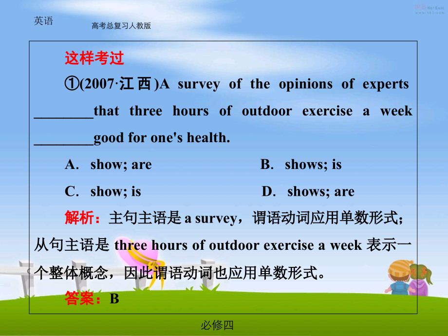 高考英语语法专题备考课件主谓一致1.ppt_第2页