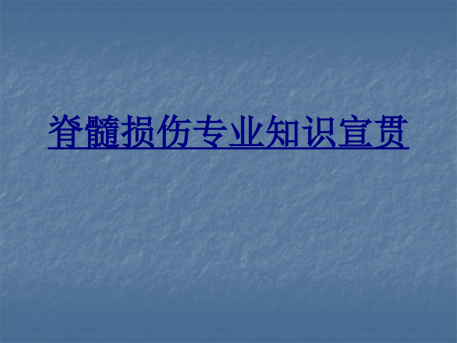 脊髓损伤专业知识宣贯PPT优质课件.ppt_第1页