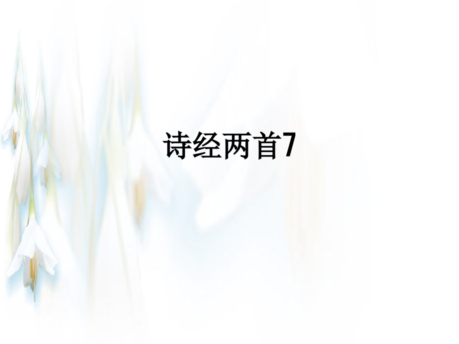 诗经两首7.ppt_第1页