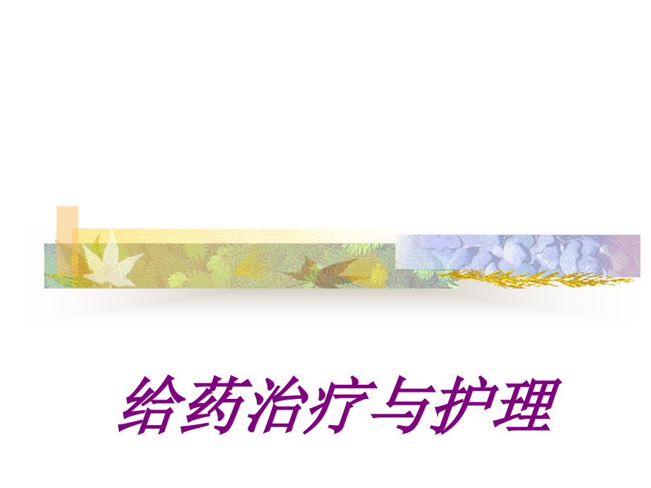 给药治疗与护理PPT培训课件.ppt_第1页