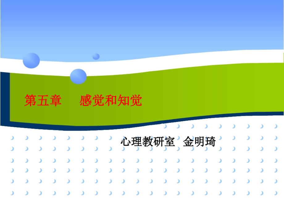 第五章感觉与知觉.ppt_第1页