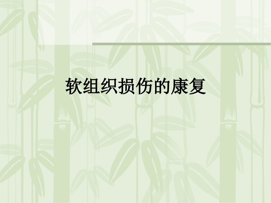 软组织损伤的康复.ppt_第1页