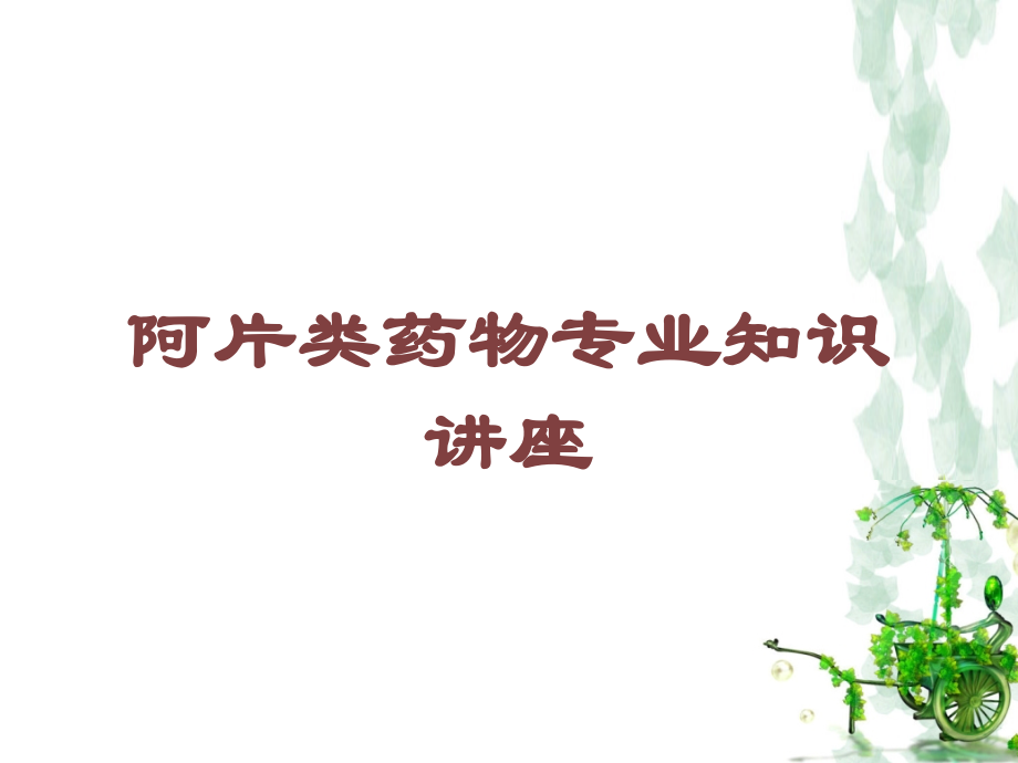 阿片类药物专业知识讲座课件.ppt_第1页