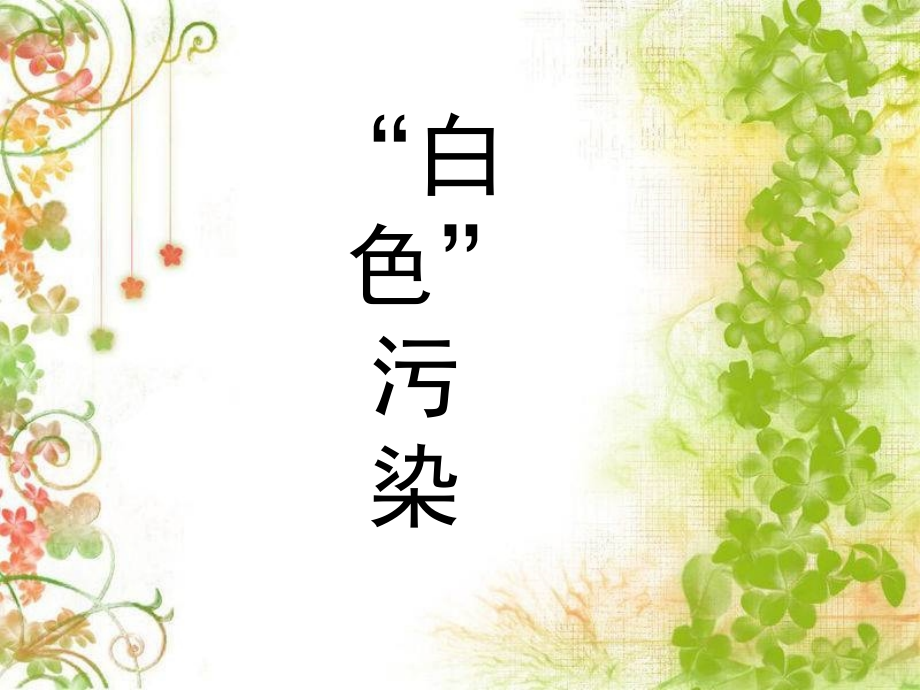 《白色污染》省名师优质课赛课获奖课件市赛课一等奖课件.pptx_第1页