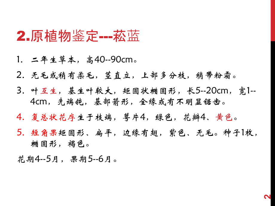 大青叶类药材鉴别.ppt_第2页