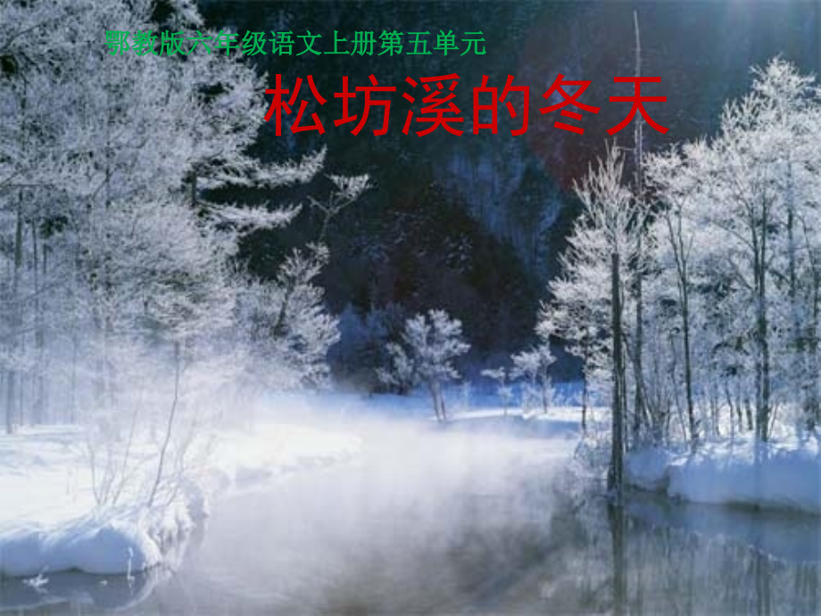 松坊溪的冬天第二课时.ppt_第1页