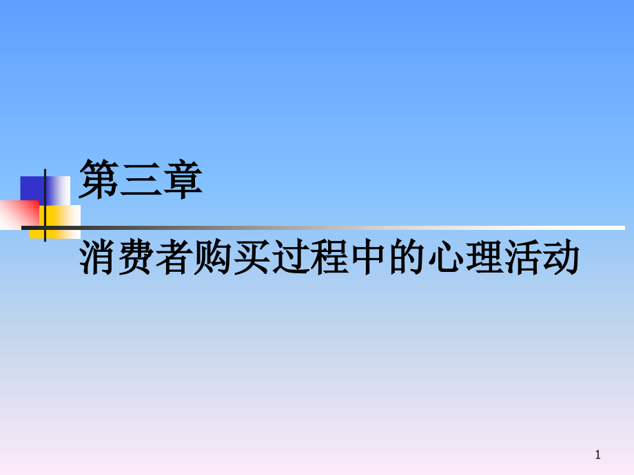 第三章消费者购买过程中的心理活动.ppt_第1页