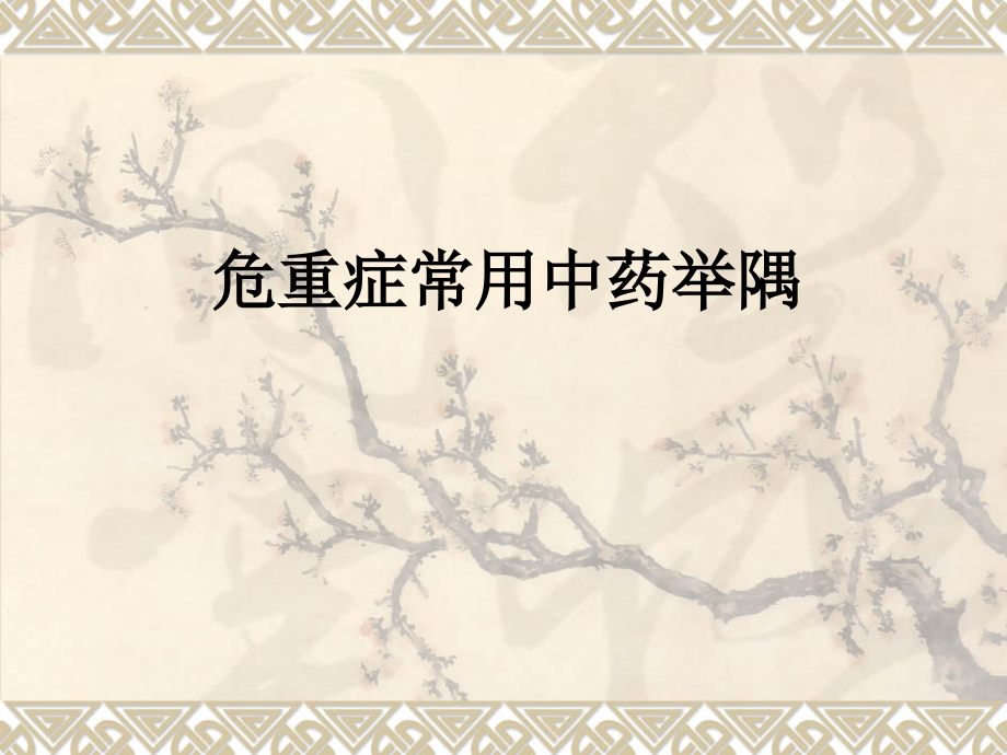 危重症常用中药举隅.ppt_第1页